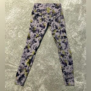 lululemon athletica Green and Gray Patterned Leggings